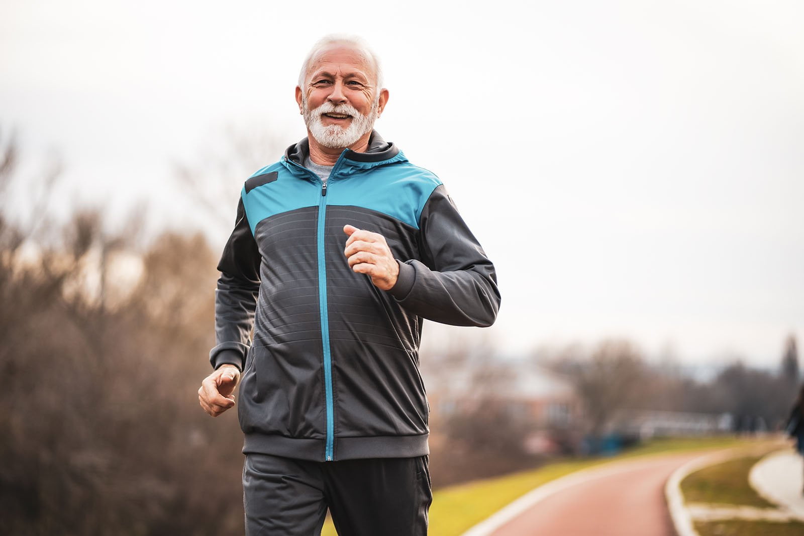 Elderly Man Jogging